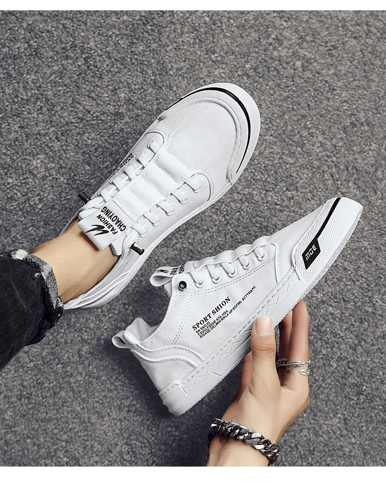 Men's Canvas Shoes Breathable Casual Skateboard Shoes - Image 8