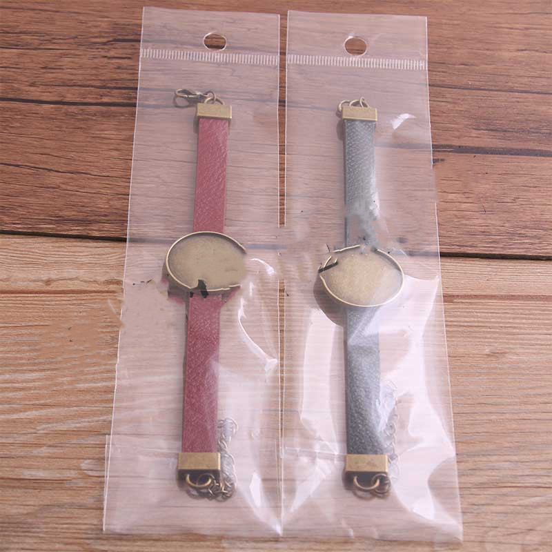 Simple Fashion Bracelet PU Leather Alloy Base Support Buckle 18mm DIY Bracelet - Image 9