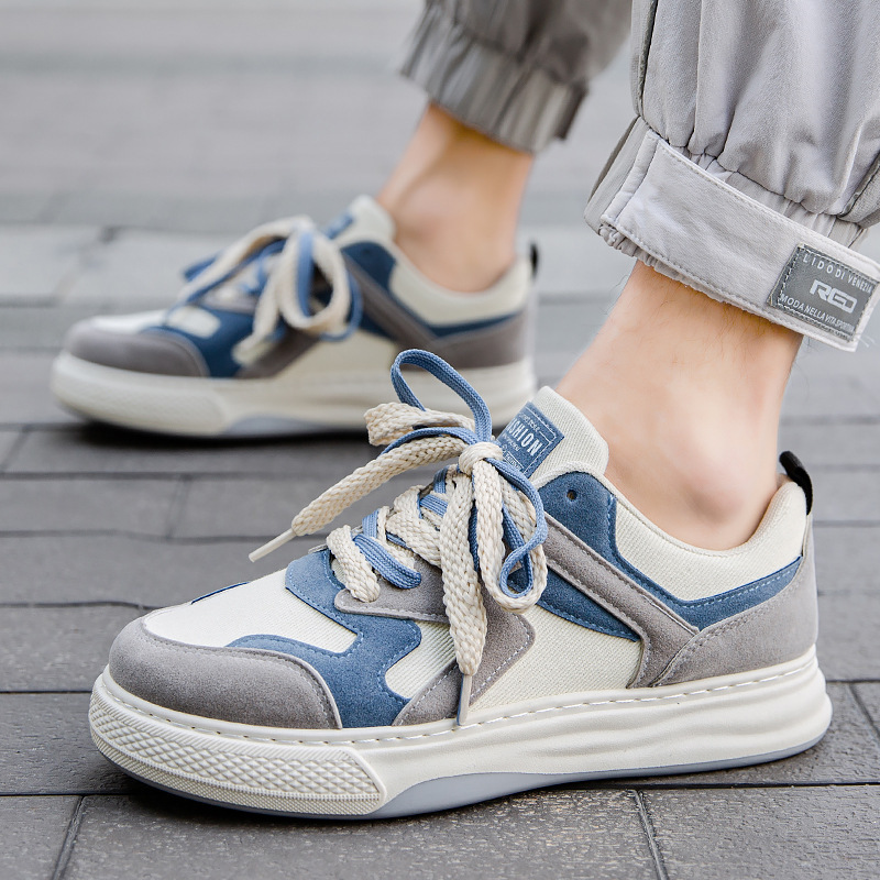 Spring Men's Casual Fashion Platform Canvas Shoes - Image 8