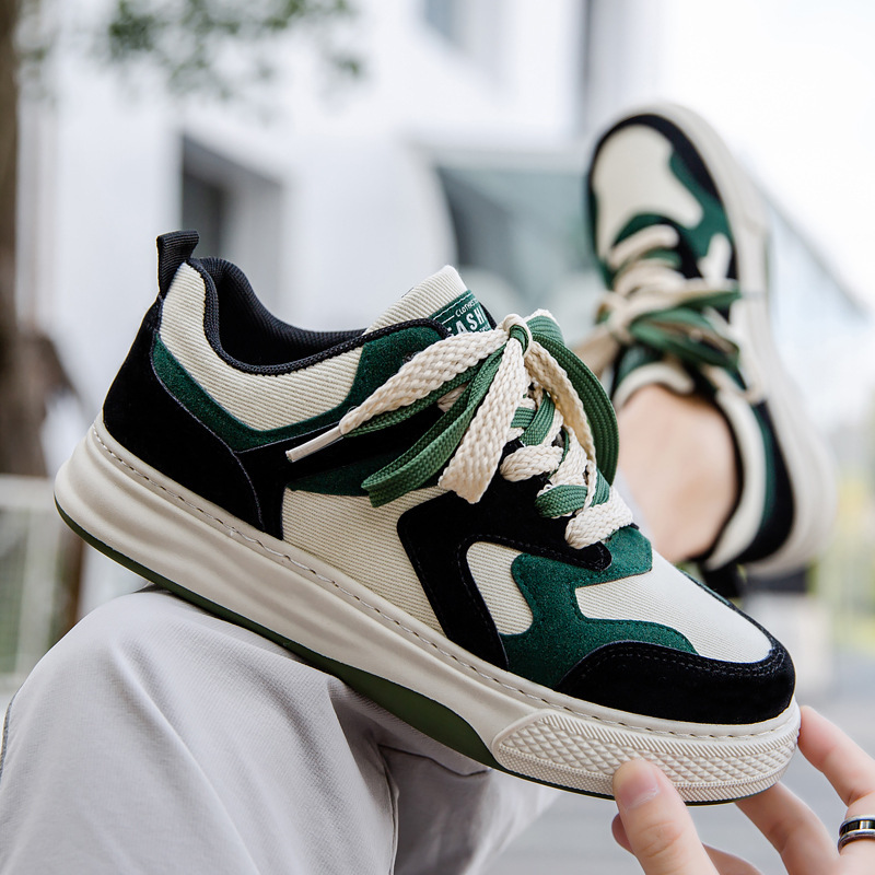 Spring Men's Casual Fashion Platform Canvas Shoes - Image 2