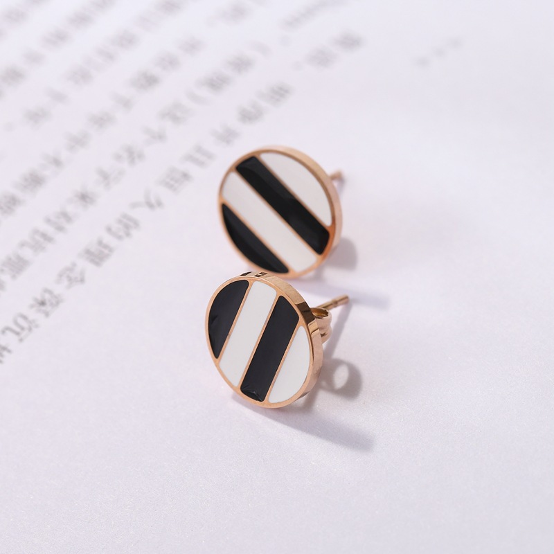 Titanium Steel Ear Studs Women's Simple Tassel - Image 4