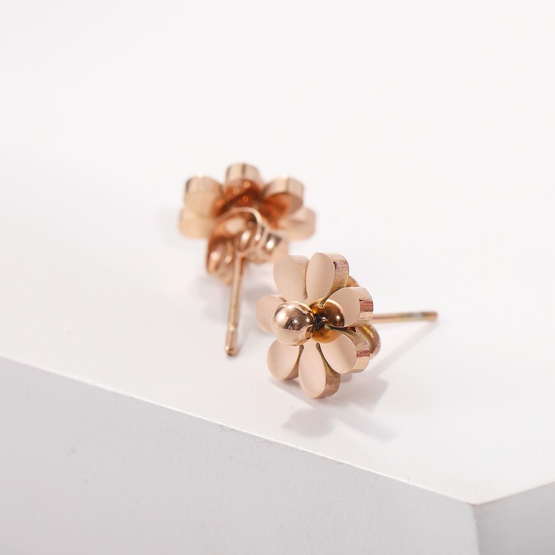 Titanium Steel Ear Studs Women's Simple Tassel - Image 7