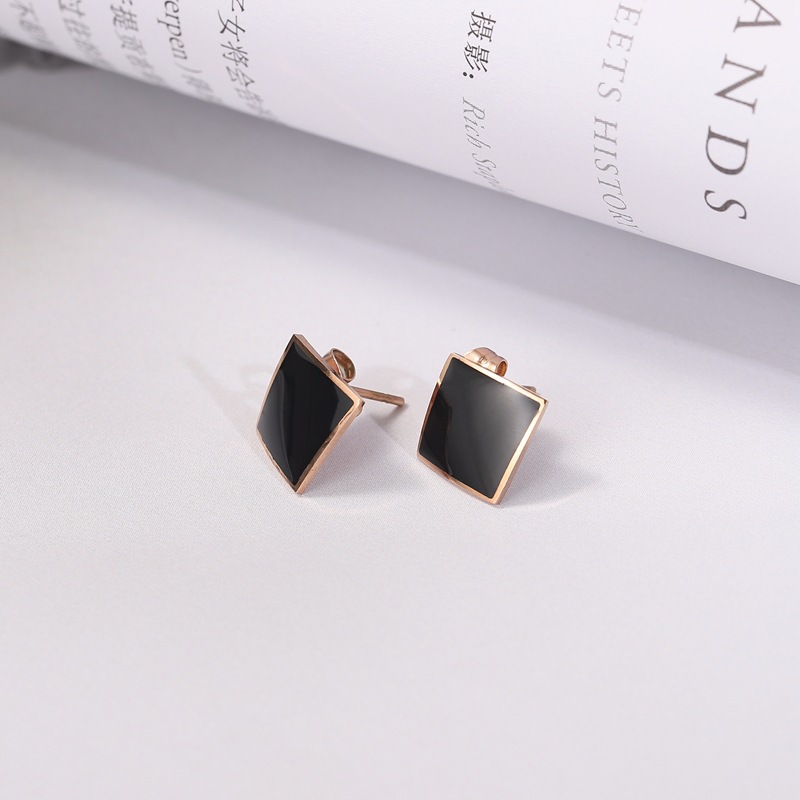 Titanium Steel Ear Studs Women's Simple Tassel - Image 5