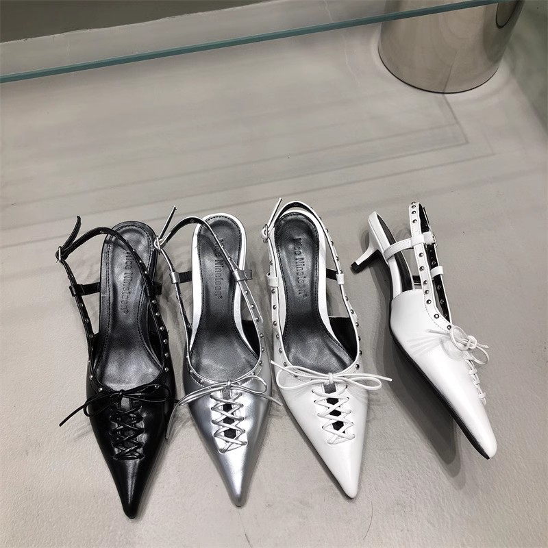 Women's Temperament Bandage Bow Toe Sandals - Image 2