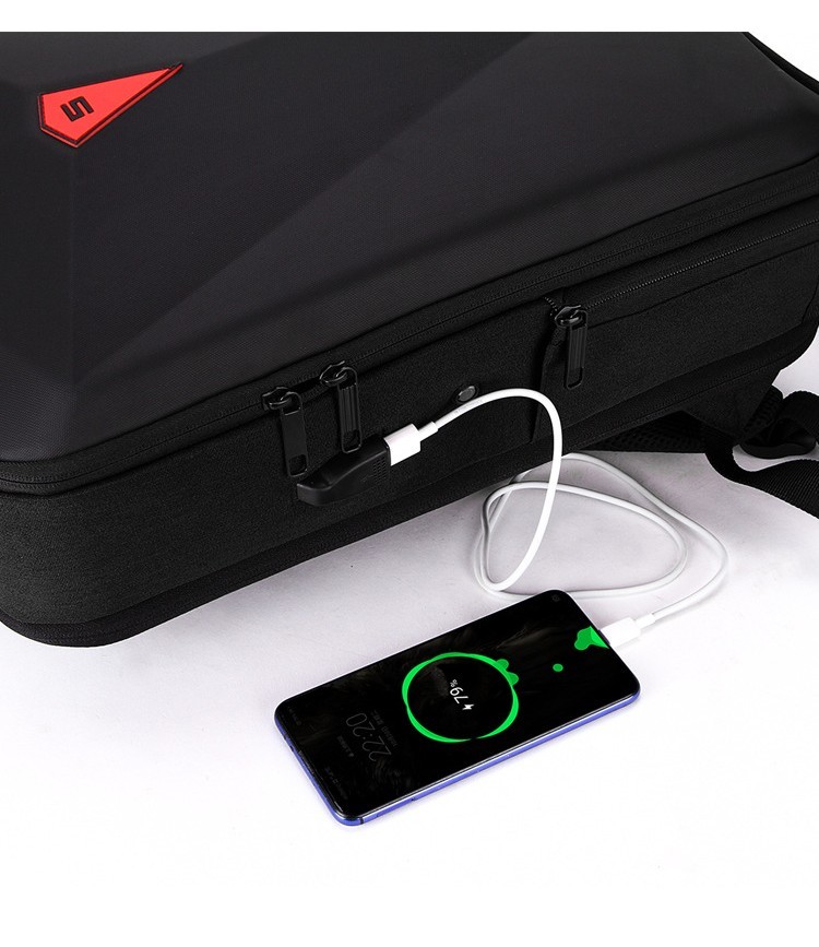 Alloy Frame Hard Shell Setting Men's Backpack - Image 7