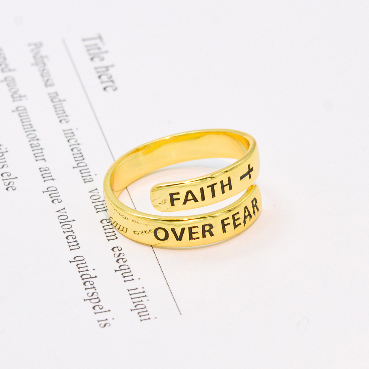 S925 Sterling Silver Adjustable INS Inspirational Retro Simple Ring - Image 8