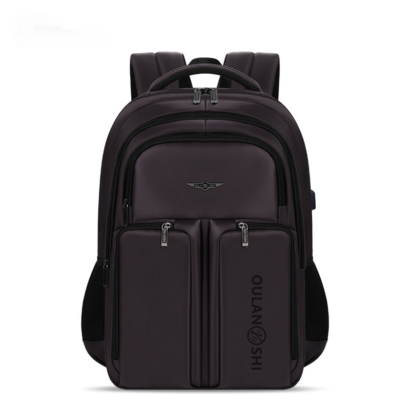 Double-layer Large Capacity Backpack Nylon Stitching - Image 3