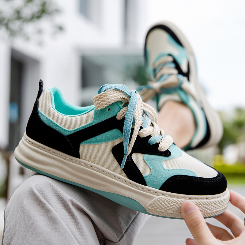 Spring Men's Casual Fashion Platform Canvas Shoes - Image 3