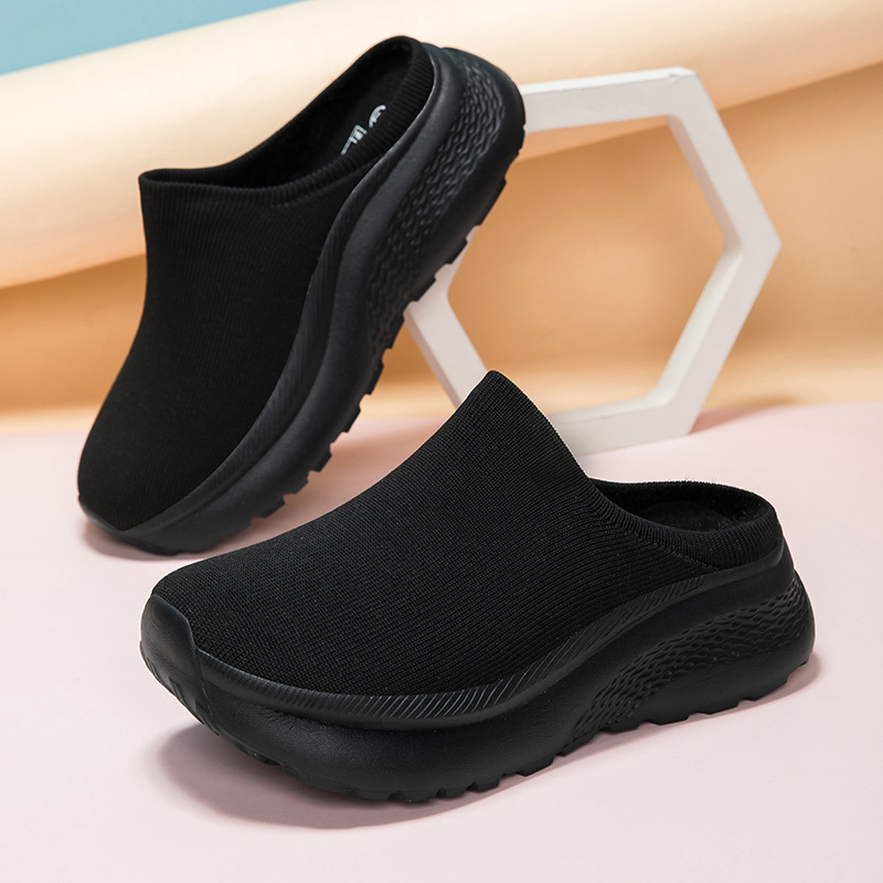 Large Double-layer Flyknit Breathable Casual Shoes With Thickened Non-slip Sole - Image 8