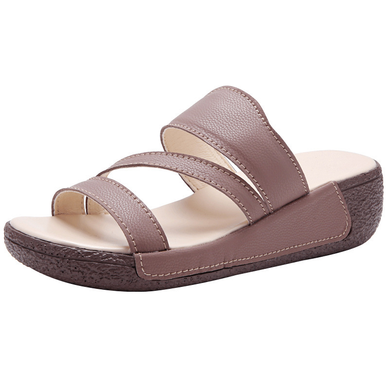 Thick-soled Slippers Arrival Versatile And Simple For Outdoor Wear Womens - Image 5