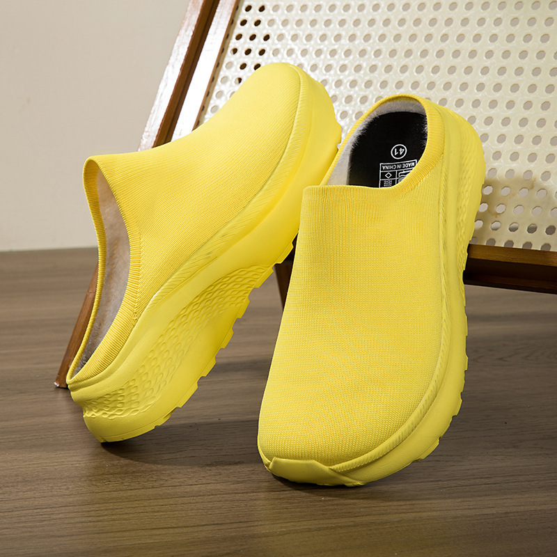 Large Double-layer Flyknit Breathable Casual Shoes With Thickened Non-slip Sole - Image 7