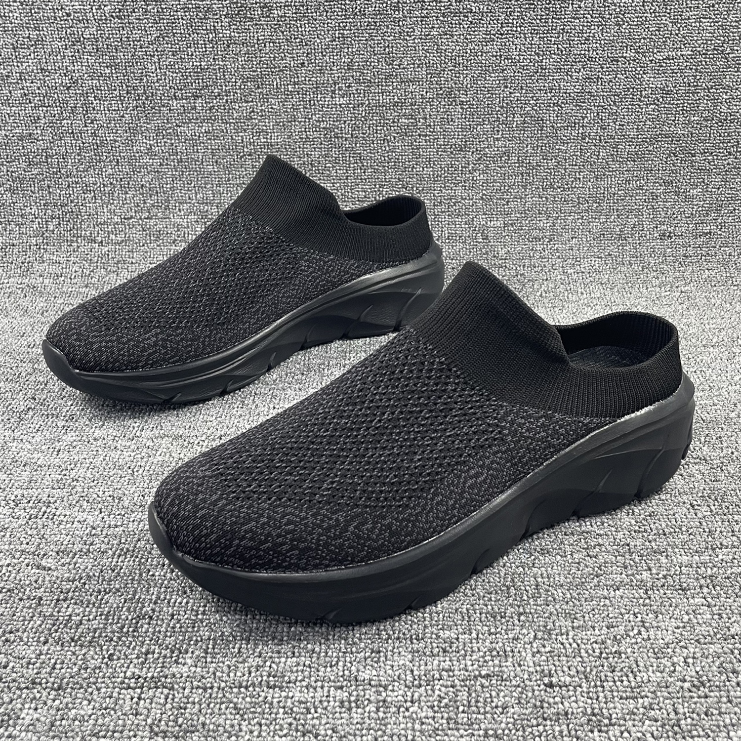 Large Double-layer Flyknit Breathable Casual Shoes With Thickened Non-slip Sole - Image 4