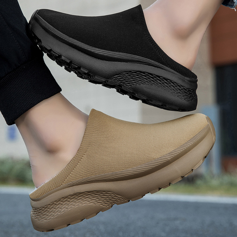 Large Double-layer Flyknit Breathable Casual Shoes With Thickened Non-slip Sole - Image 2